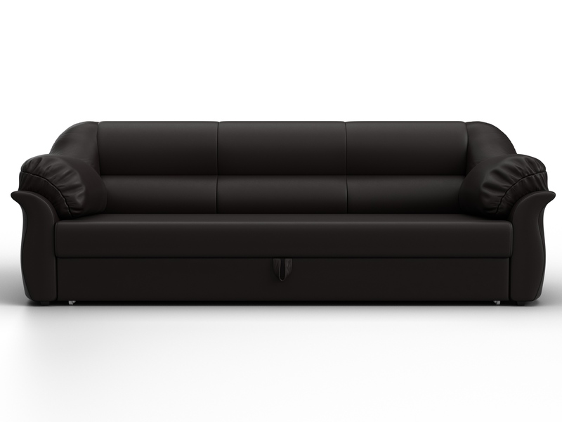 Диван прямой Карнелла, Экокожа, GRIFON 12 коричневый