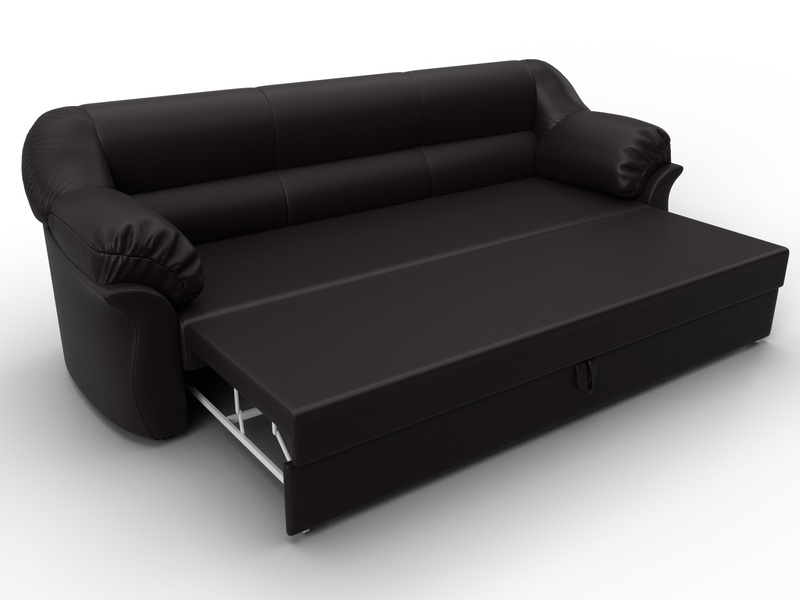 Диван прямой Карнелла, Экокожа, GRIFON 12 коричневый