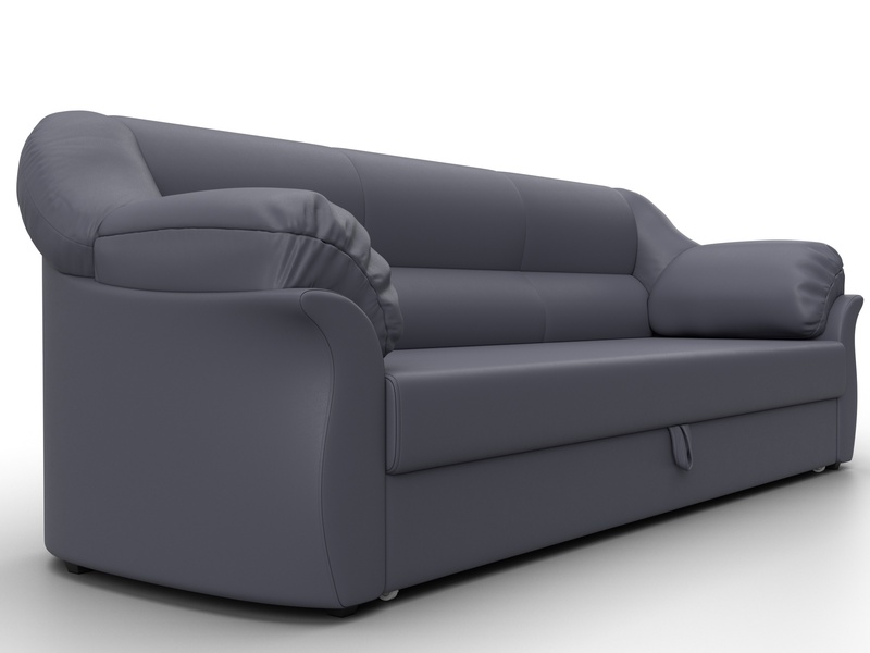 Диван прямой Карнелла, Экокожа, GRIFON 15 серый