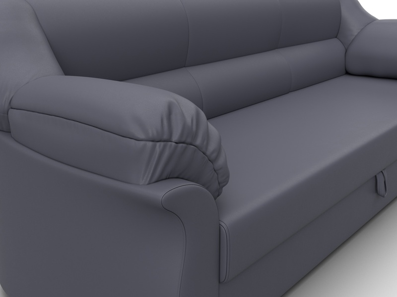 Диван прямой Карнелла, Экокожа, GRIFON 15 серый