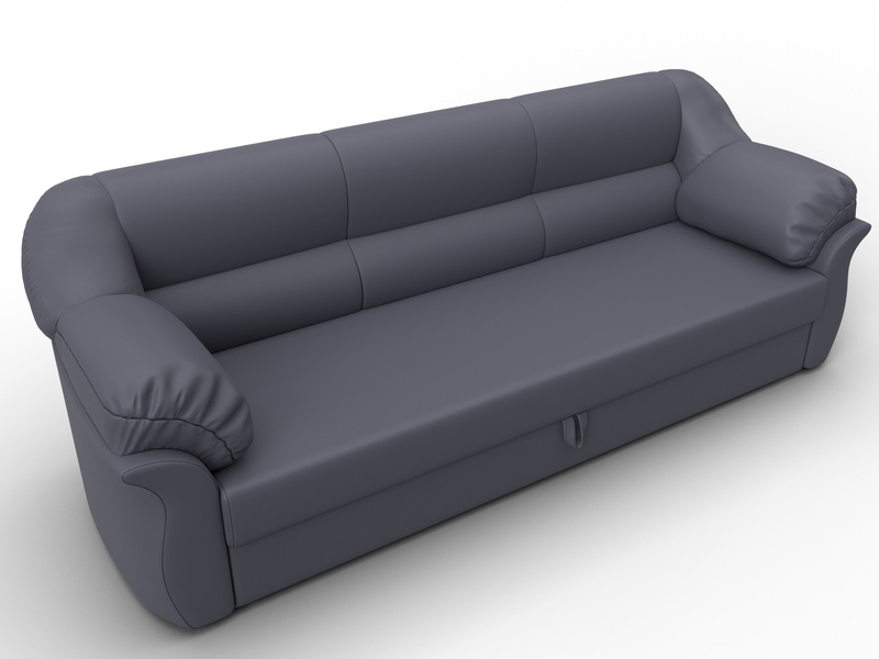 Диван прямой Карнелла, Экокожа, GRIFON 15 серый