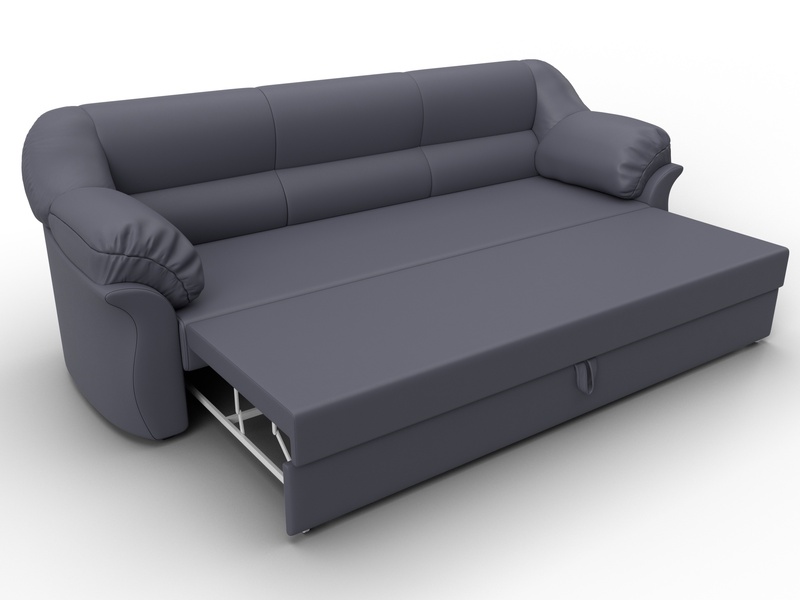 Диван прямой Карнелла, Экокожа, GRIFON 15 серый