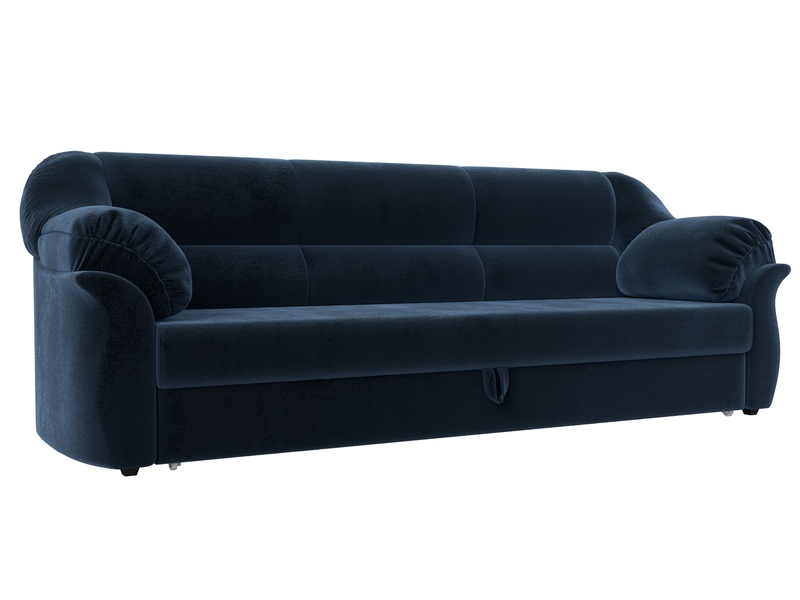 Диван прямой Карнелла, Велюр, TOWER 13 синий
