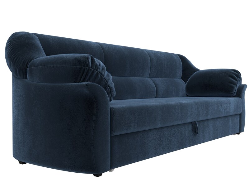 Диван прямой Карнелла, Велюр, TOWER 13 синий
