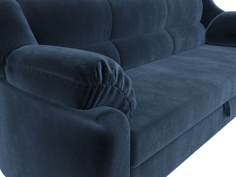 Диван прямой Карнелла, Велюр, TOWER 13 синий