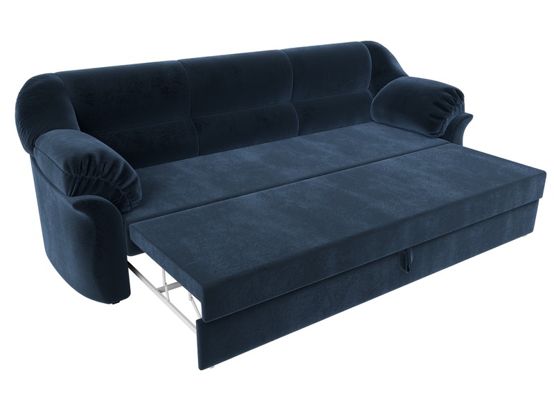 Диван прямой Карнелла, Велюр, TOWER 13 синий