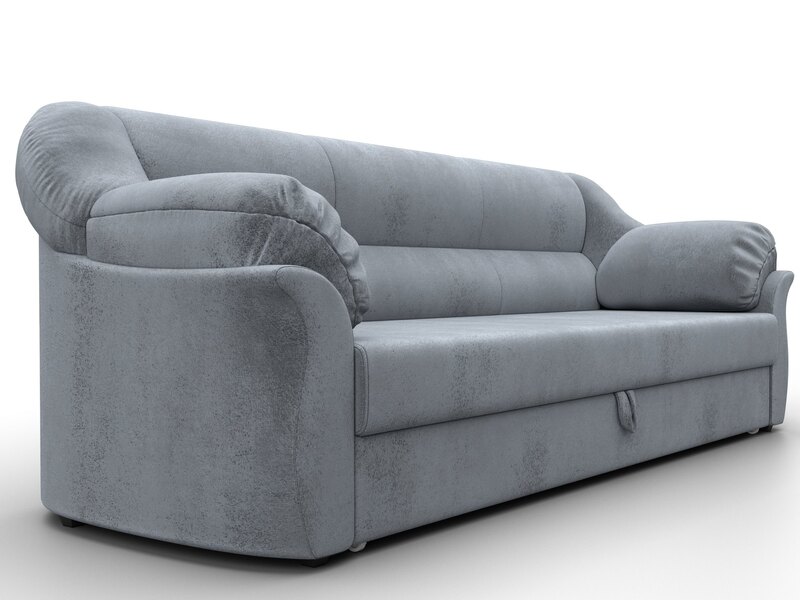 Диван прямой Карнелла, Велюр, TOWER 10 серый