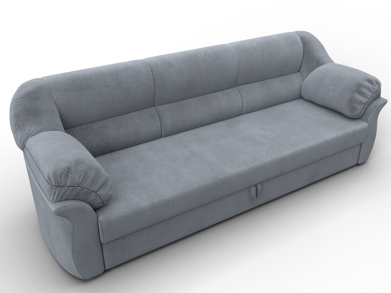 Диван прямой Карнелла, Велюр, TOWER 10 серый