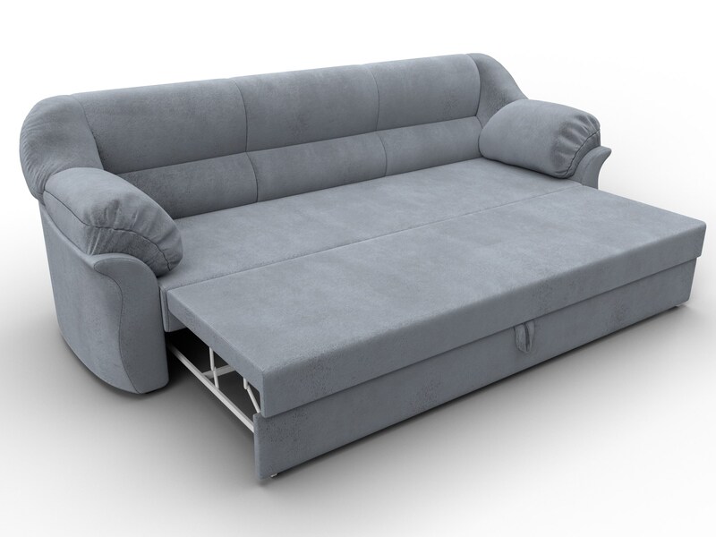 Диван прямой Карнелла, Велюр, TOWER 10 серый