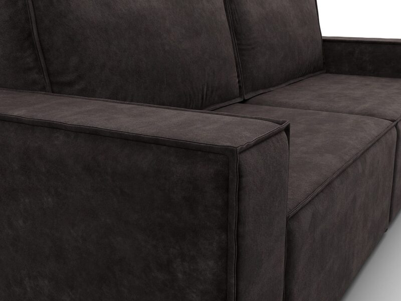 Диван прямой Куба, Велюр, BRUT 17 коричневый