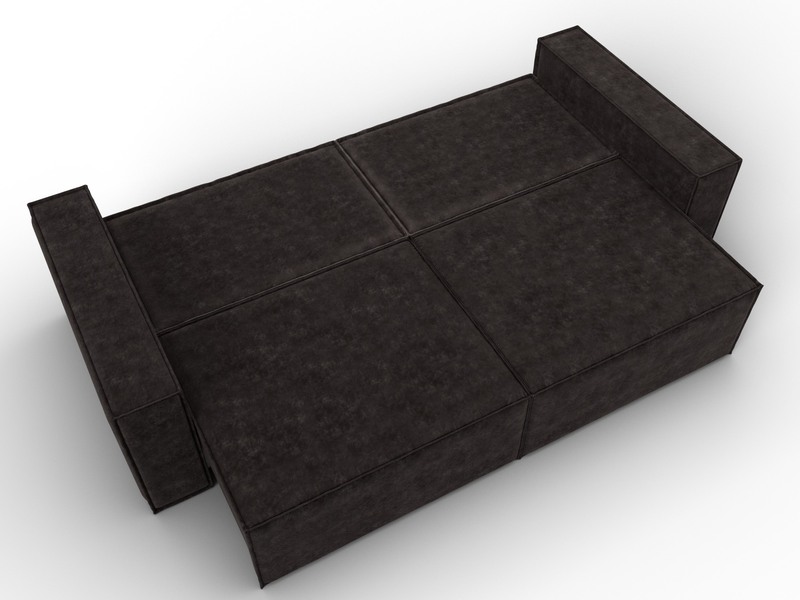 Диван прямой Куба, Велюр, BRUT 17 коричневый