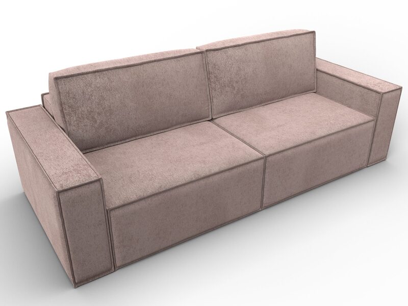 Диван прямой Куба, Велюр, TOWER 05 бежевый