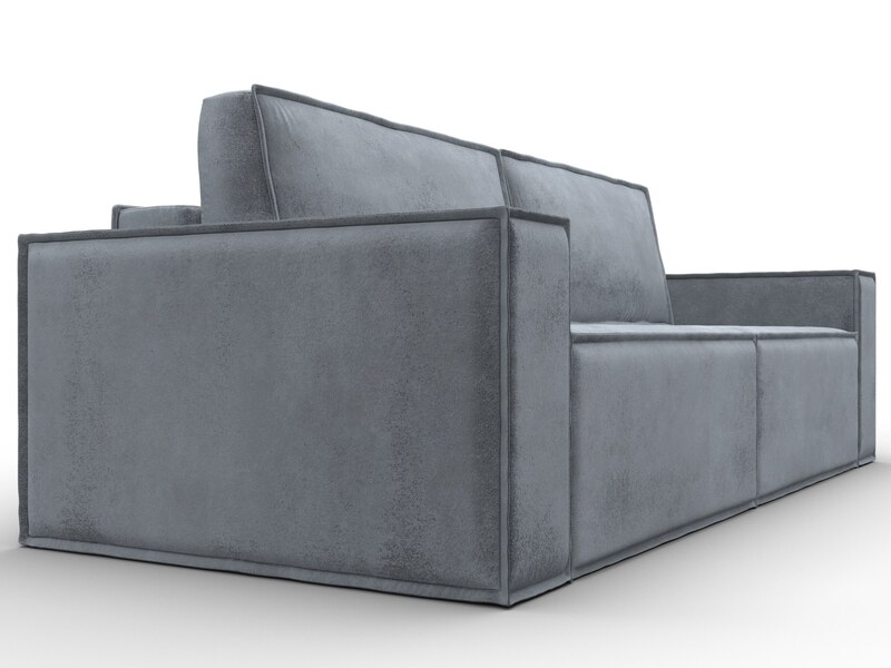Диван прямой Куба, Велюр, TOWER 10 серый