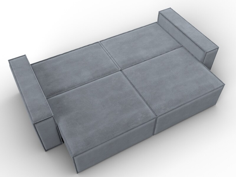 Диван прямой Куба, Велюр, TOWER 10 серый