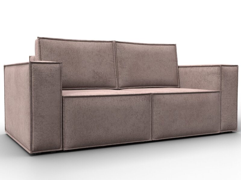 Диван прямой Куба мини, Велюр, TOWER 05 бежевый