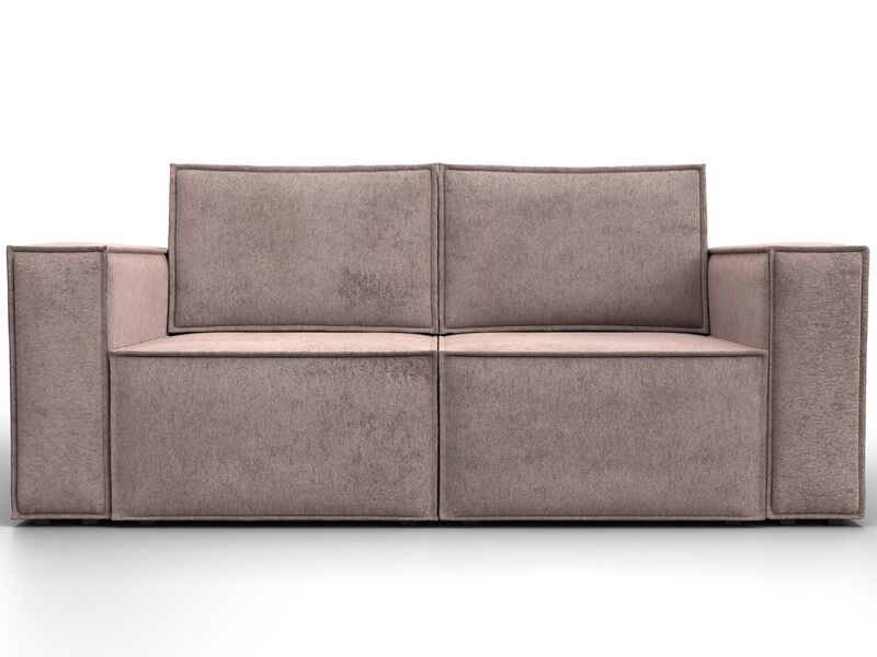 Диван прямой Куба мини, Велюр, TOWER 05 бежевый