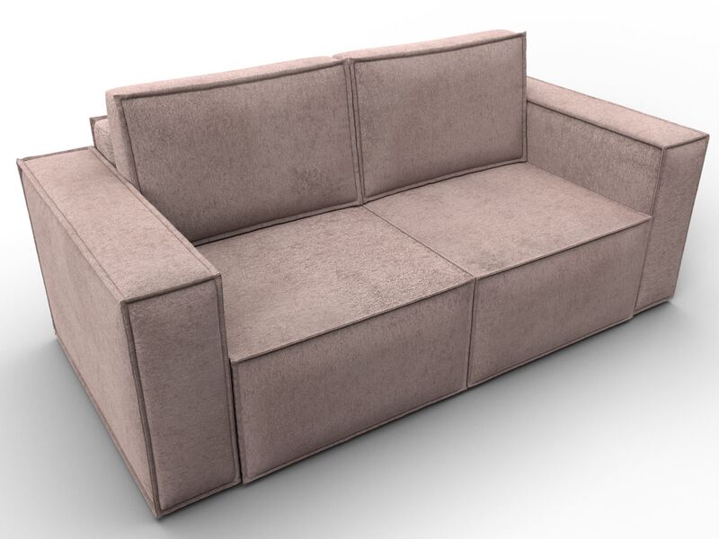 Диван прямой Куба мини, Велюр, TOWER 05 бежевый
