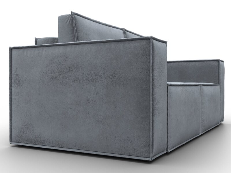 Диван прямой Куба мини, Велюр, TOWER 10 серый
