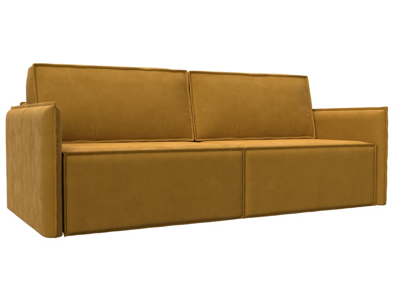 Диван прямой Либерти, Велюр, BRUT 10 желтый