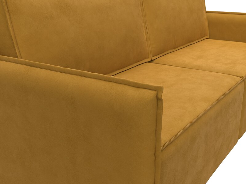 Диван прямой Либерти, Велюр, BRUT 10 желтый