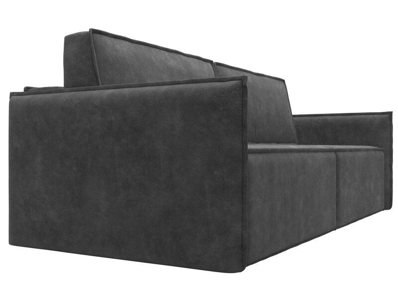 Диван прямой Либерти, Велюр, BRUT 16 темно-серый