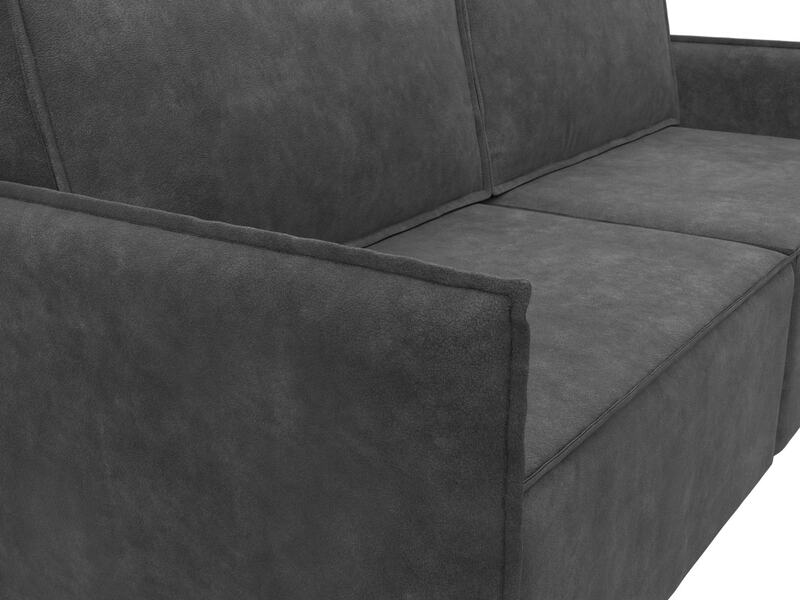 Диван прямой Либерти, Велюр, BRUT 16 темно-серый