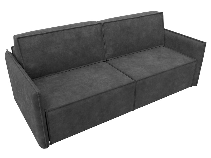 Диван прямой Либерти, Велюр, BRUT 16 темно-серый