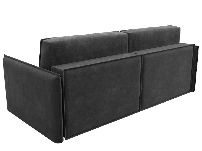 Диван прямой Либерти, Велюр, BRUT 16 темно-серый