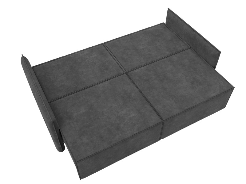 Диван прямой Либерти, Велюр, BRUT 16 темно-серый