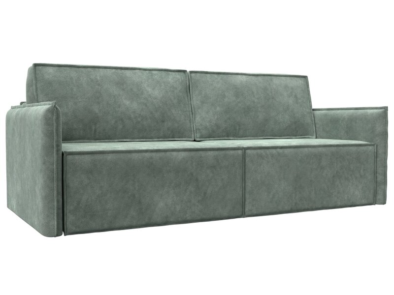 Диван прямой Либерти, Велюр, BRUT 08 зеленый