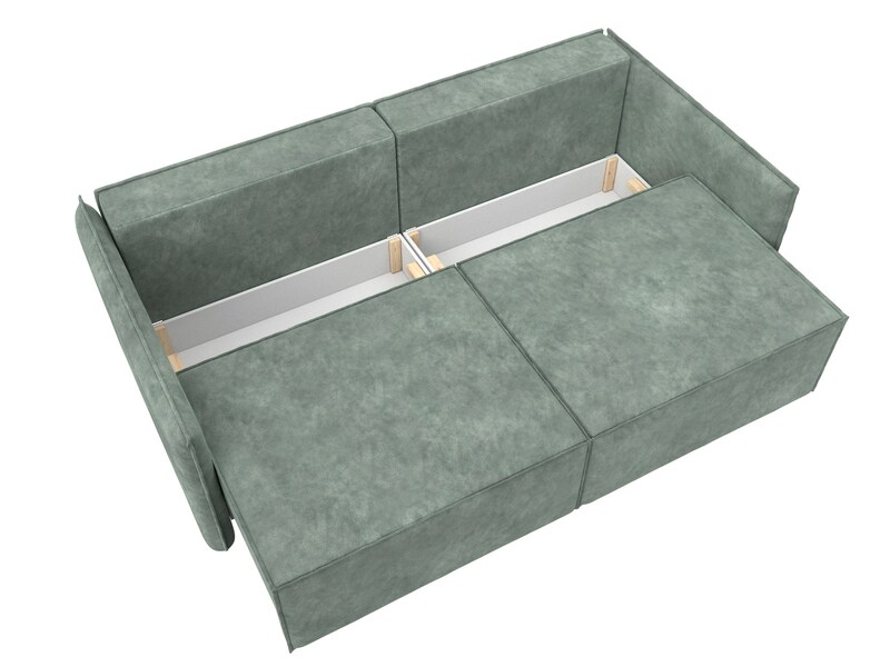 Диван прямой Либерти, Велюр, BRUT 08 зеленый