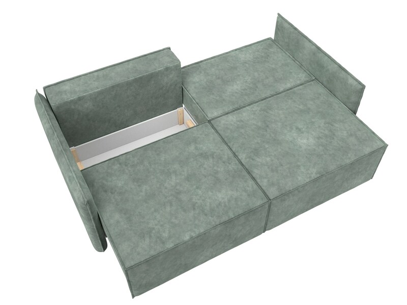 Диван прямой Либерти, Велюр, BRUT 08 зеленый