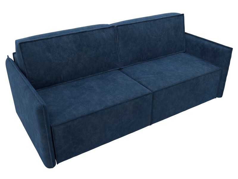 Диван прямой Либерти, Велюр, BRUT 11 синий