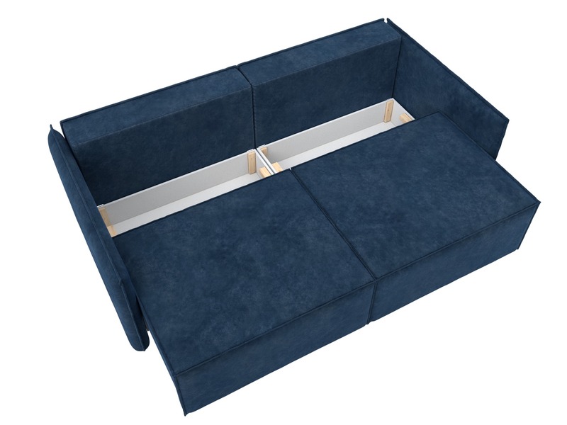 Диван прямой Либерти, Велюр, BRUT 11 синий