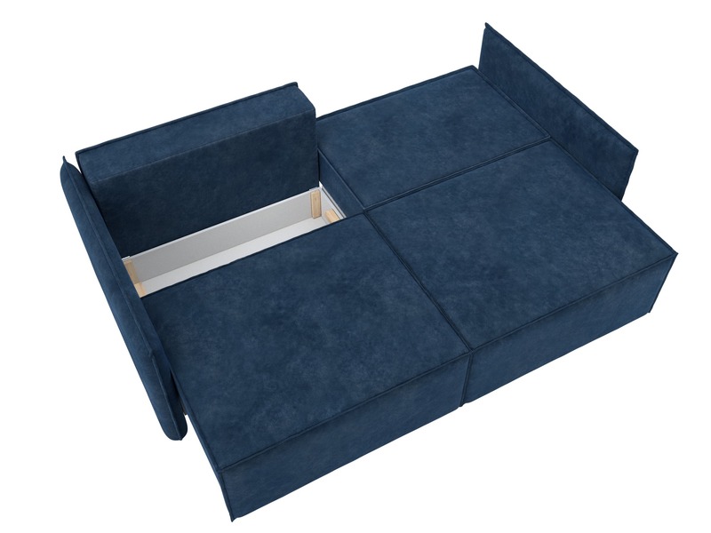 Диван прямой Либерти, Велюр, BRUT 11 синий
