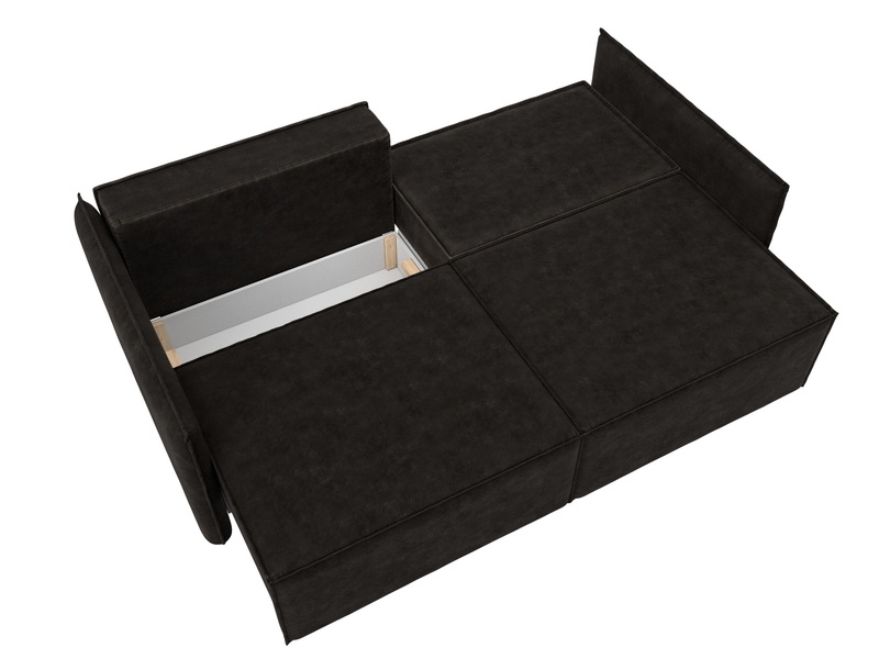 Диван прямой Либерти, Велюр, BRUT 17 коричневый