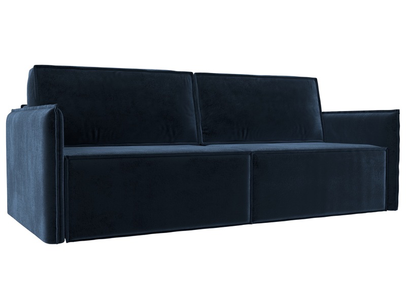 Диван прямой Либерти, Велюр, TOWER 13 синий