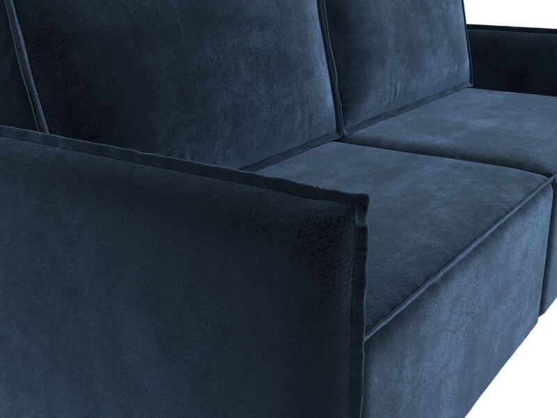 Диван прямой Либерти, Велюр, TOWER 13 синий