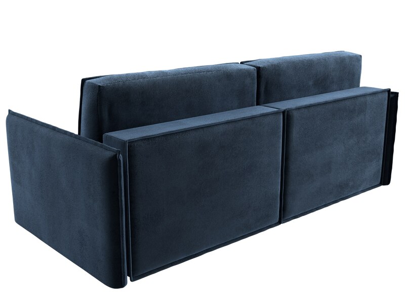 Диван прямой Либерти, Велюр, TOWER 13 синий