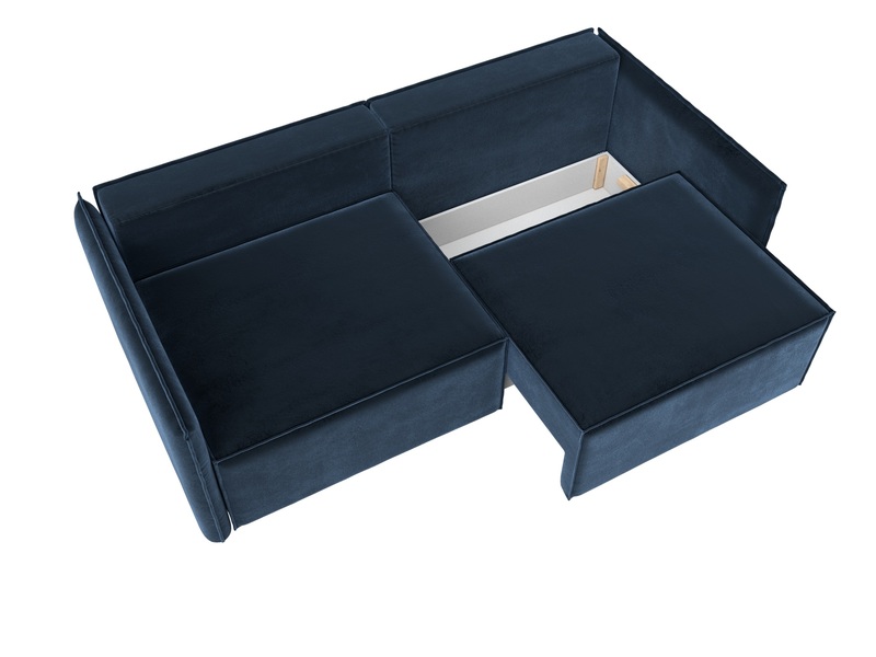 Диван прямой Либерти, Велюр, TOWER 13 синий