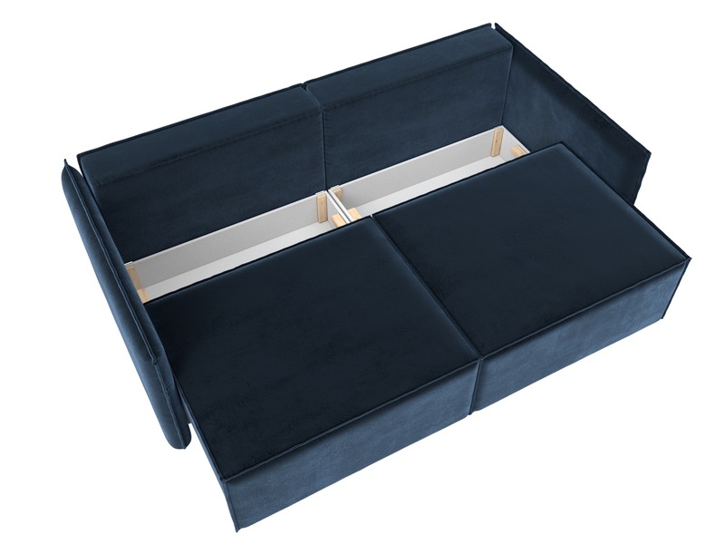 Диван прямой Либерти, Велюр, TOWER 13 синий