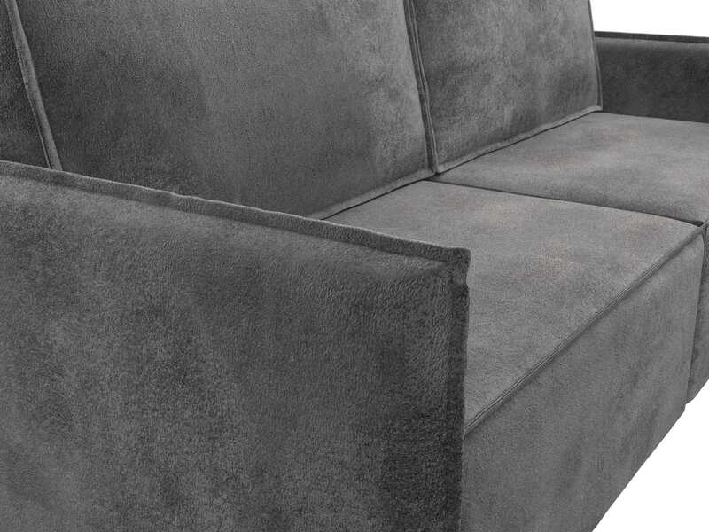 Диван прямой Либерти, Велюр, TOWER 10 серый