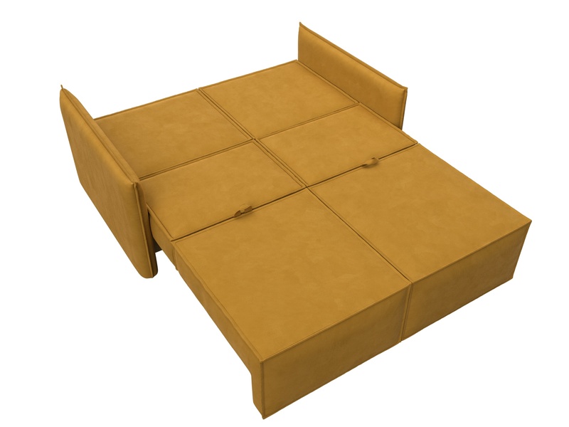 Диван прямой Либерти мини, Велюр, BRUT 10 желтый