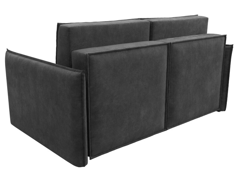 Диван прямой Либерти мини, Велюр, BRUT 16 темно-серый