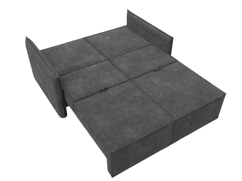Диван прямой Либерти мини, Велюр, BRUT 16 темно-серый