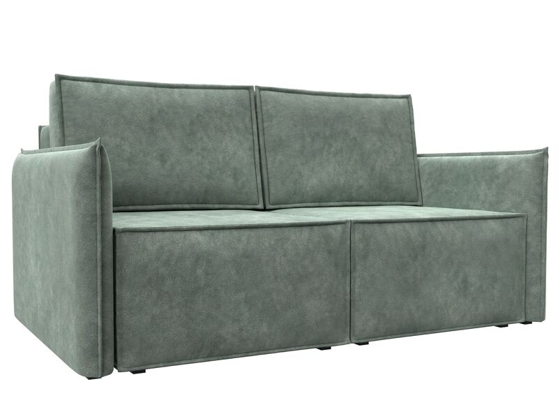 Диван прямой Либерти мини, Велюр, BRUT 08 зеленый
