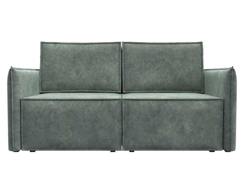 Диван прямой Либерти мини, Велюр, BRUT 08 зеленый