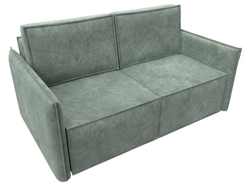 Диван прямой Либерти мини, Велюр, BRUT 08 зеленый