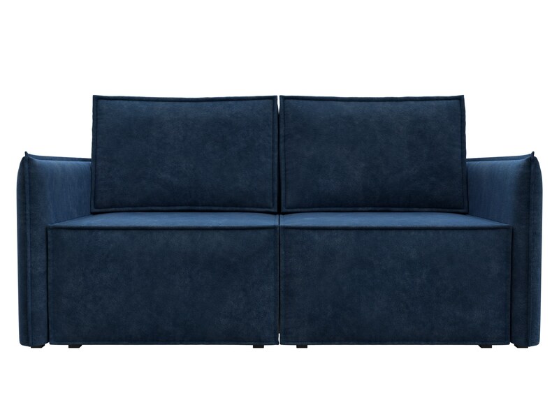 Диван прямой Либерти мини, Велюр, BRUT 11 синий