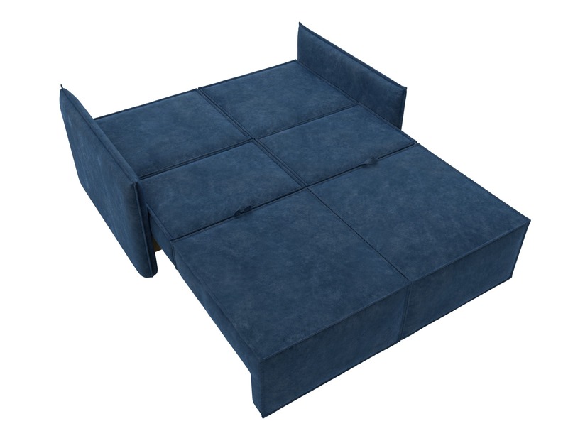 Диван прямой Либерти мини, Велюр, BRUT 11 синий